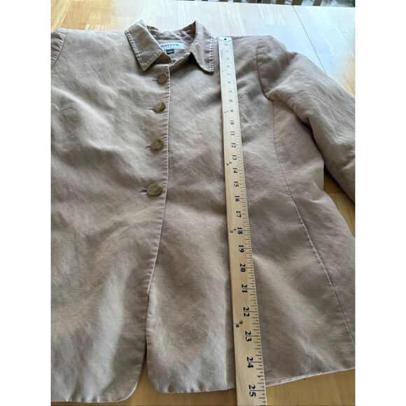 Kasper Petite Linen Blend Blazer Jacket Size 14P – Beige Tan, Classic - Picture 7 of 12